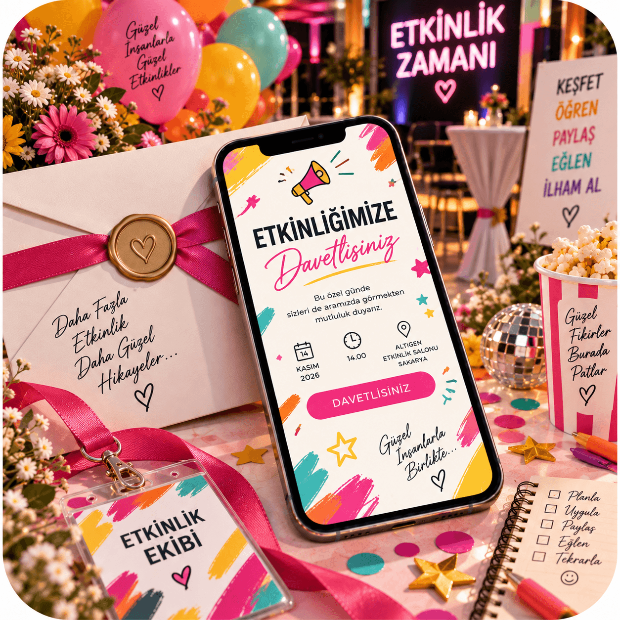 Etkinlik e-davetiye